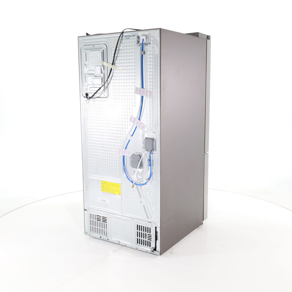 Pictures of 30 in. Fingerprint Resistant Stainless Steel ENERGY STAR Samsung 22 cu. ft. 3 Door French Door Refrigerator with Exterior Water and Ice Dispenser - Scratch & Dent - Minor - Neu Appliance Outlet - Discount Appliance Outlet in Austin, Tx