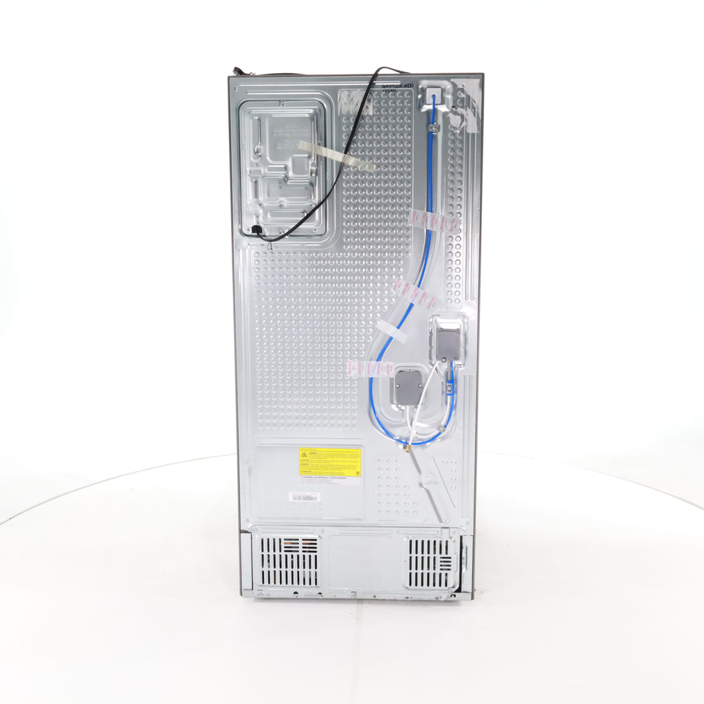 Pictures of 30 in. Fingerprint Resistant Stainless Steel ENERGY STAR Samsung 22 cu. ft. 3 Door French Door Refrigerator with Exterior Water and Ice Dispenser - Scratch & Dent - Minor - Neu Appliance Outlet - Discount Appliance Outlet in Austin, Tx