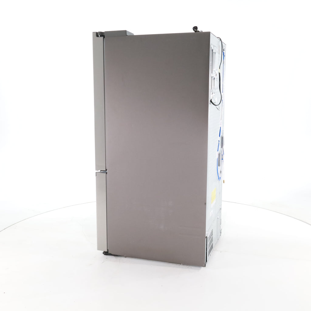 Pictures of 30 in. Fingerprint Resistant Stainless Steel ENERGY STAR Samsung 22 cu. ft. 3 Door French Door Refrigerator with Exterior Water and Ice Dispenser - Scratch & Dent - Minor - Neu Appliance Outlet - Discount Appliance Outlet in Austin, Tx