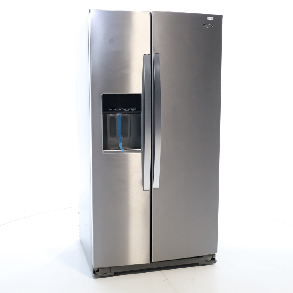 Pictures of Fingerprint-Resistant Stainless Steel Whirlpool 28.49 cu. ft. Side by Side Refrigerator with In Door Ice and Water Dispenser - Open Box - Neu Appliance Outlet - Discount Appliance Outlet in Austin, Tx