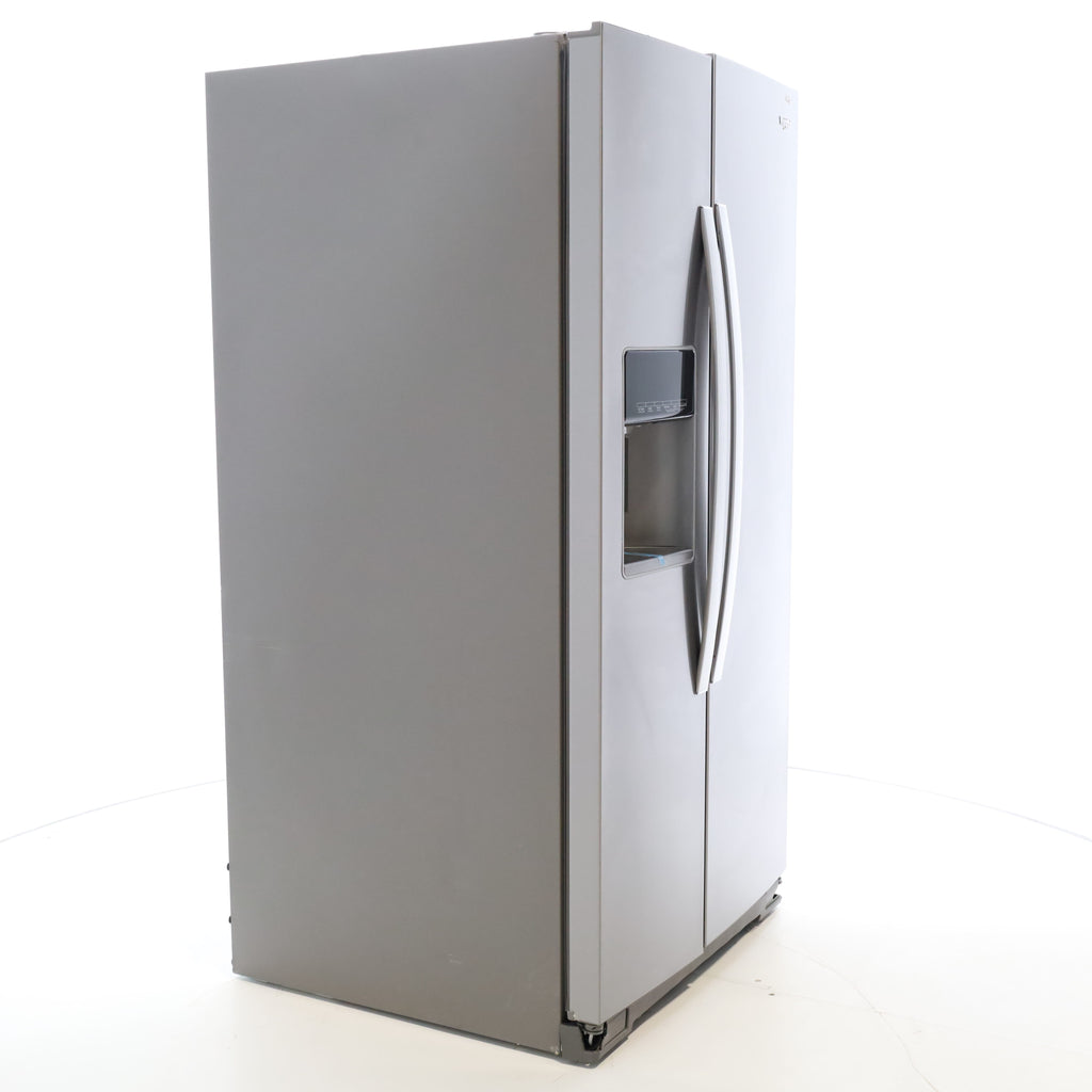 Pictures of Fingerprint-Resistant Stainless Steel Whirlpool 28.49 cu. ft. Side by Side Refrigerator with In Door Ice and Water Dispenser - Open Box - Neu Appliance Outlet - Discount Appliance Outlet in Austin, Tx