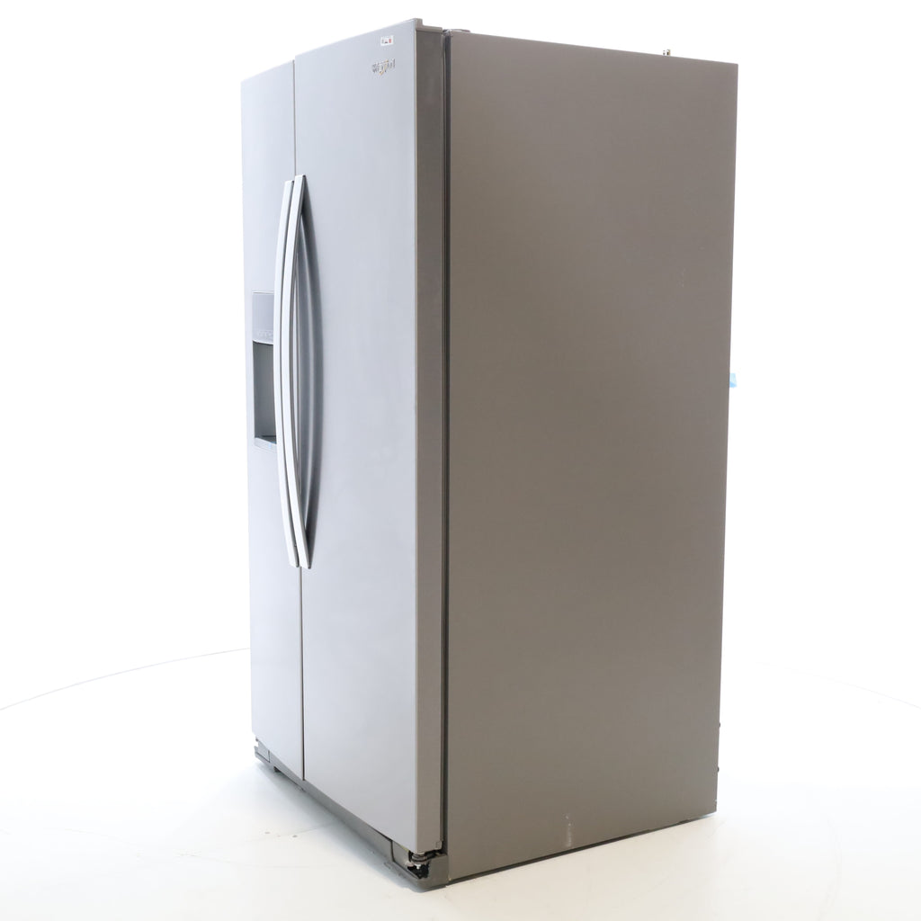 Pictures of Fingerprint-Resistant Stainless Steel Whirlpool 28.49 cu. ft. Side by Side Refrigerator with In Door Ice and Water Dispenser - Open Box - Neu Appliance Outlet - Discount Appliance Outlet in Austin, Tx