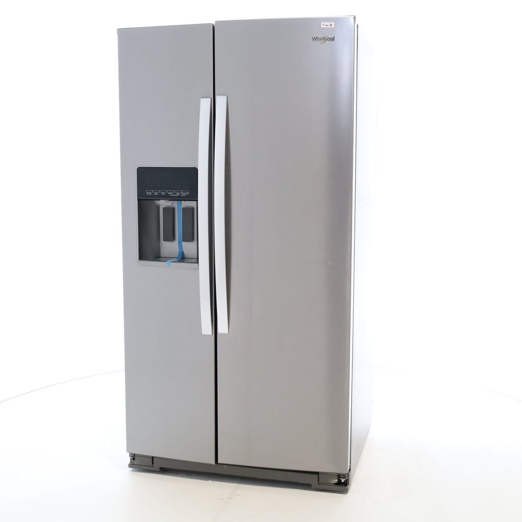 Pictures of Fingerprint-Resistant Stainless Steel Whirlpool 28.49 cu. ft. Side by Side Refrigerator with In Door Ice and Water Dispenser - Open Box - Neu Appliance Outlet - Discount Appliance Outlet in Austin, Tx