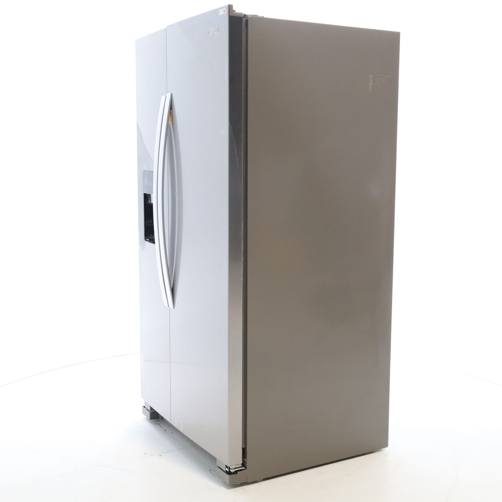 Pictures of Stainless Steel Whirlpool 24.6 cu. ft. Side By Side Refrigerator With Ice Maker - Open Box - Neu Appliance Outlet - Discount Appliance Outlet in Austin, Tx