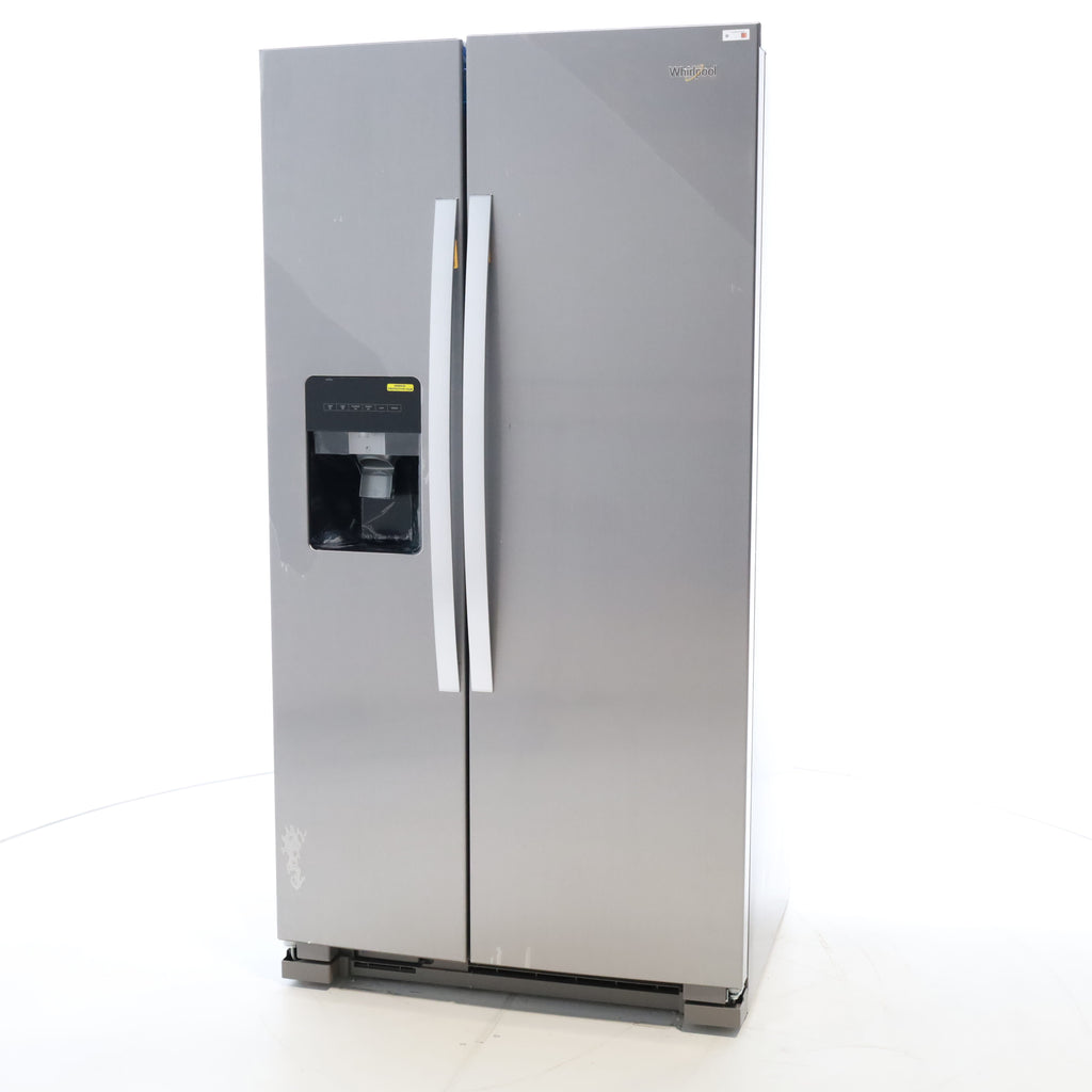 Pictures of Stainless Steel Whirlpool 24.6 cu. ft. Side By Side Refrigerator With Ice Maker - Open Box - Neu Appliance Outlet - Discount Appliance Outlet in Austin, Tx