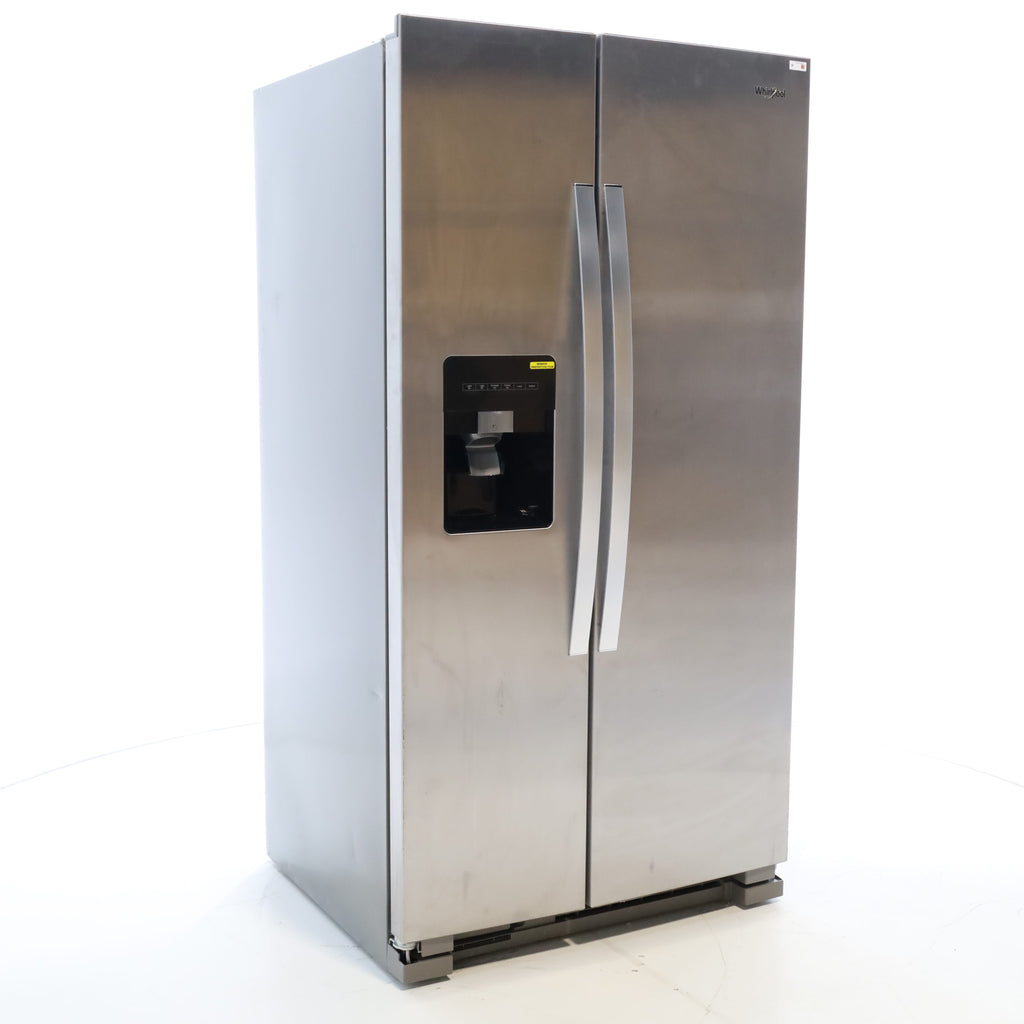 Pictures of Stainless Steel Whirlpool 24.6 cu. ft. Side By Side Refrigerator With Ice Maker - Scratch & Dent - Minor - Neu Appliance Outlet - Discount Appliance Outlet in Austin, Tx