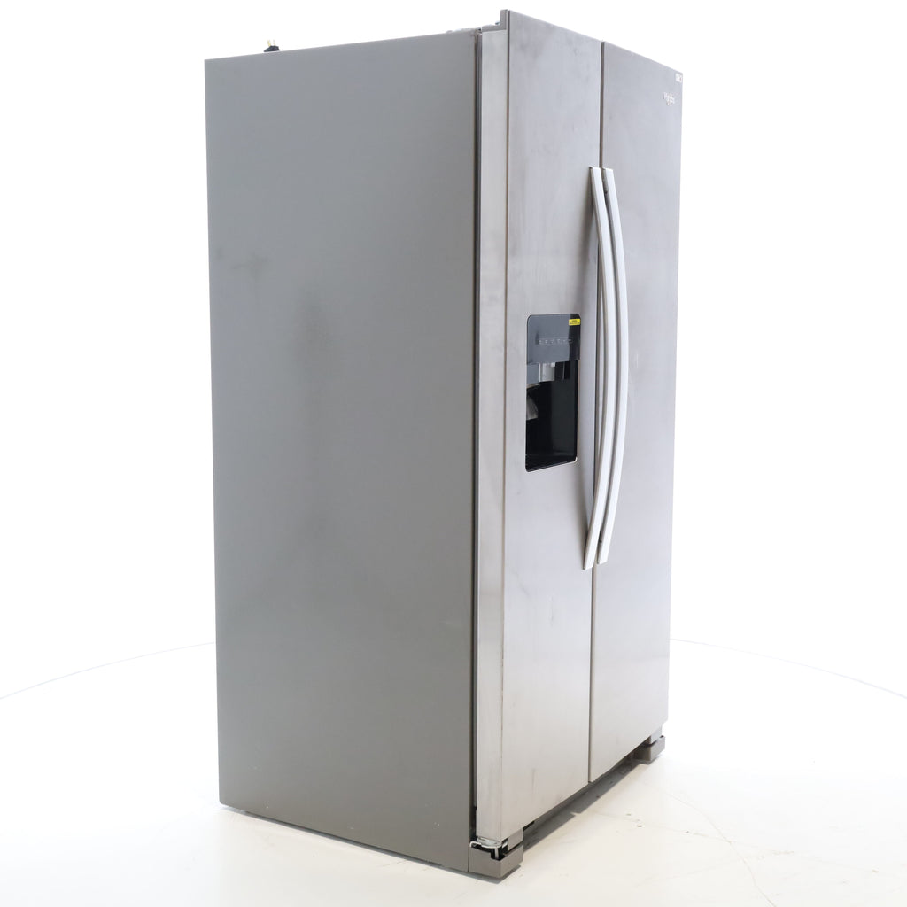 Pictures of Stainless Steel Whirlpool 24.6 cu. ft. Side By Side Refrigerator With Ice Maker - Scratch & Dent - Minor - Neu Appliance Outlet - Discount Appliance Outlet in Austin, Tx