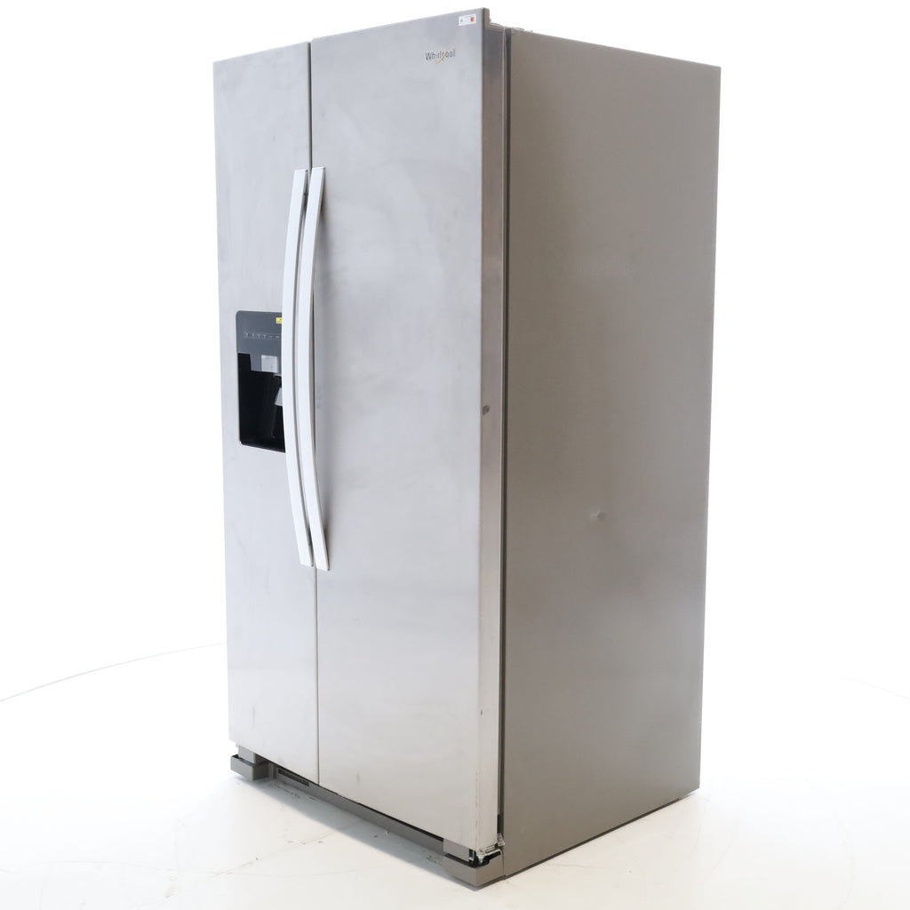 Pictures of Stainless Steel Whirlpool 24.6 cu. ft. Side By Side Refrigerator With Ice Maker - Scratch & Dent - Minor - Neu Appliance Outlet - Discount Appliance Outlet in Austin, Tx