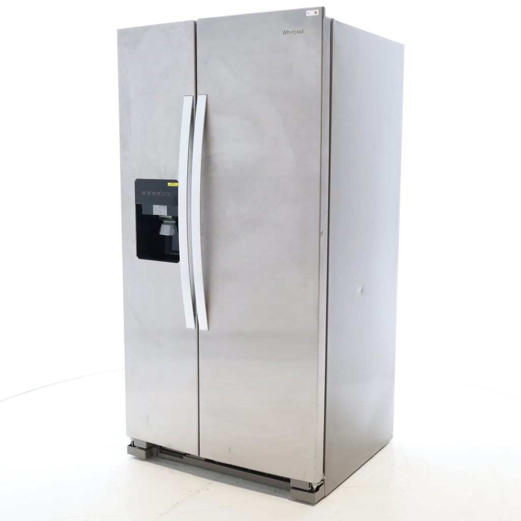 Pictures of Stainless Steel Whirlpool 24.6 cu. ft. Side By Side Refrigerator With Ice Maker - Scratch & Dent - Minor - Neu Appliance Outlet - Discount Appliance Outlet in Austin, Tx