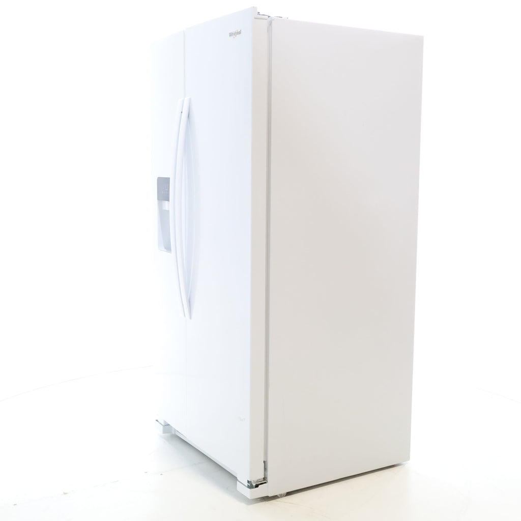 Pictures of White Whirlpool 24.5 cu. ft. Side by Side Refrigerator with In Door Ice and Water Dispenser - Scratch & Dent - Minor - Neu Appliance Outlet - Discount Appliance Outlet in Austin, Tx