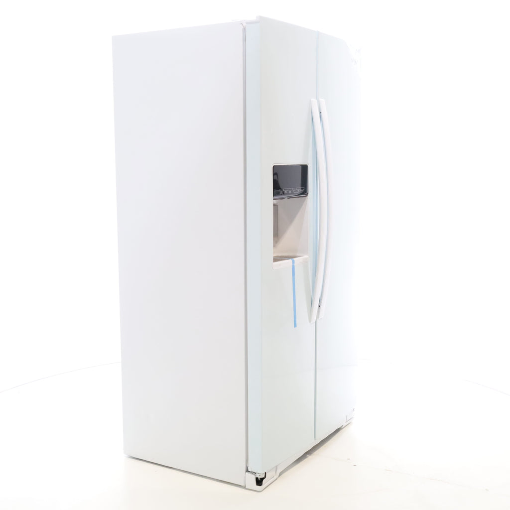 Pictures of Counter Depth White Whirlpool 20.6 cu. ft. Side by Side Refrigerator In Door Ice and Water Dispenser - Scratch & Dent - Minor - Neu Appliance Outlet - Discount Appliance Outlet in Austin, Tx