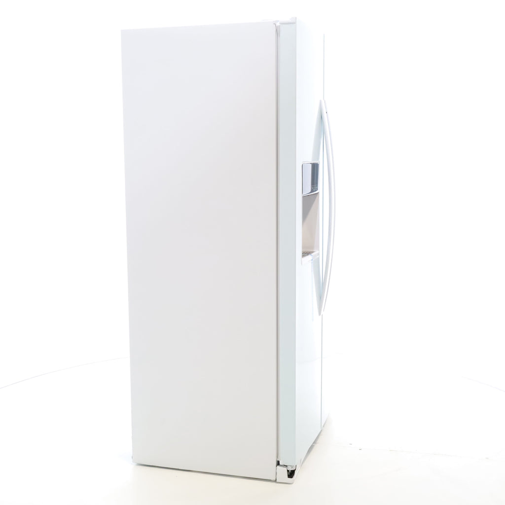 Pictures of Counter Depth White Whirlpool 20.6 cu. ft. Side by Side Refrigerator In Door Ice and Water Dispenser - Scratch & Dent - Minor - Neu Appliance Outlet - Discount Appliance Outlet in Austin, Tx