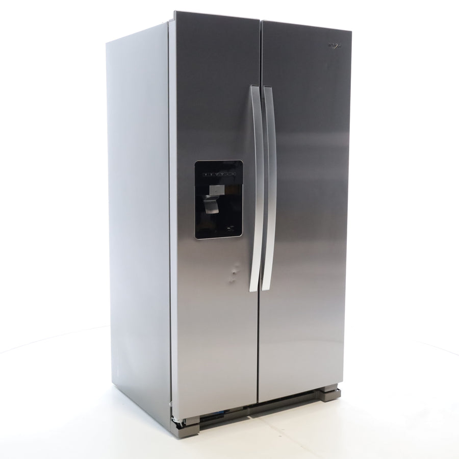 Stainless Steel Whirlpool 24.6 cu. ft. Side By Side Refrigerator With Ice Maker - Scratch & Dent - Minor