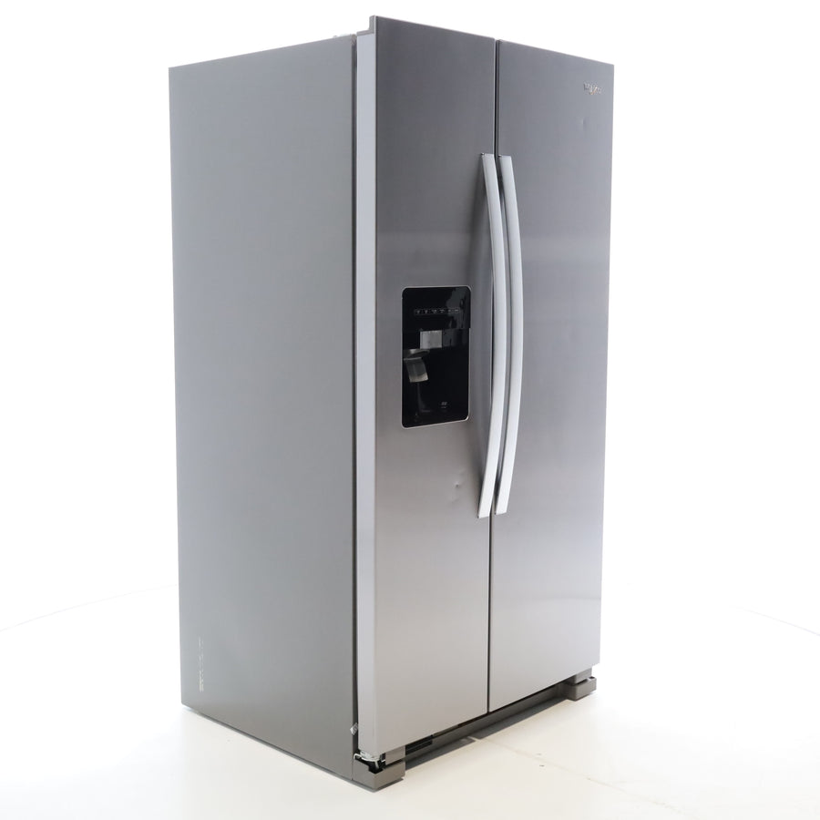 Stainless Steel Whirlpool 24.6 cu. ft. Side By Side Refrigerator With Ice Maker - Scratch & Dent - Minor