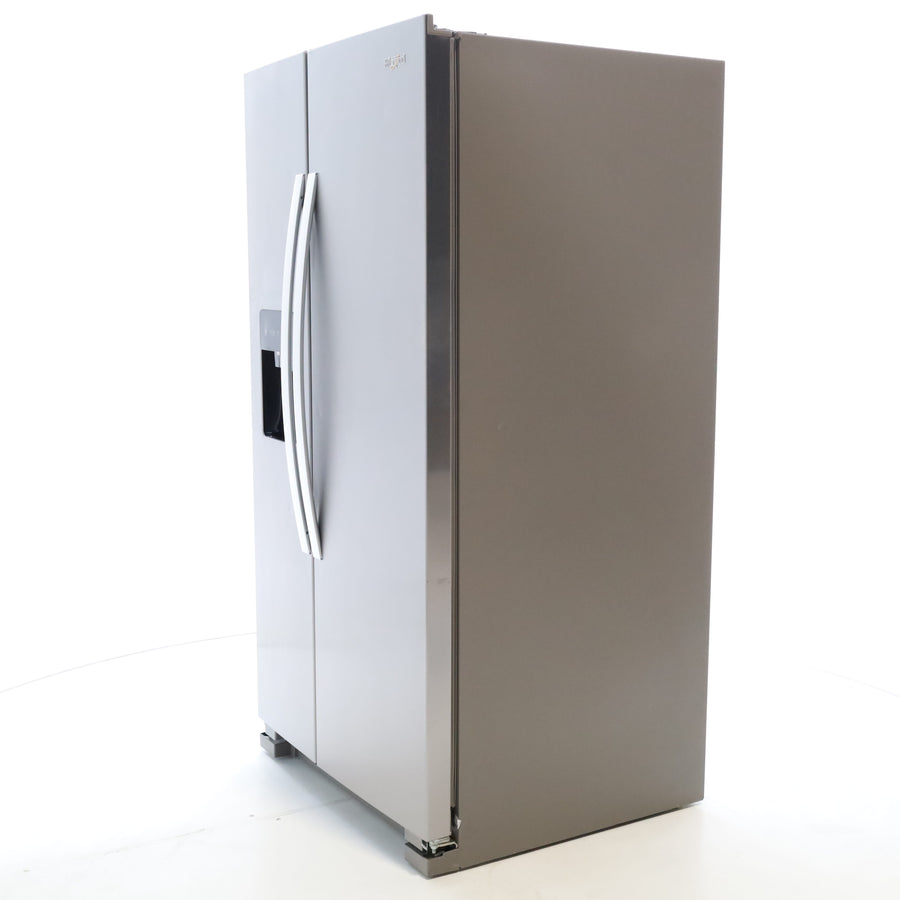Stainless Steel Whirlpool 24.6 cu. ft. Side By Side Refrigerator With Ice Maker - Scratch & Dent - Minor
