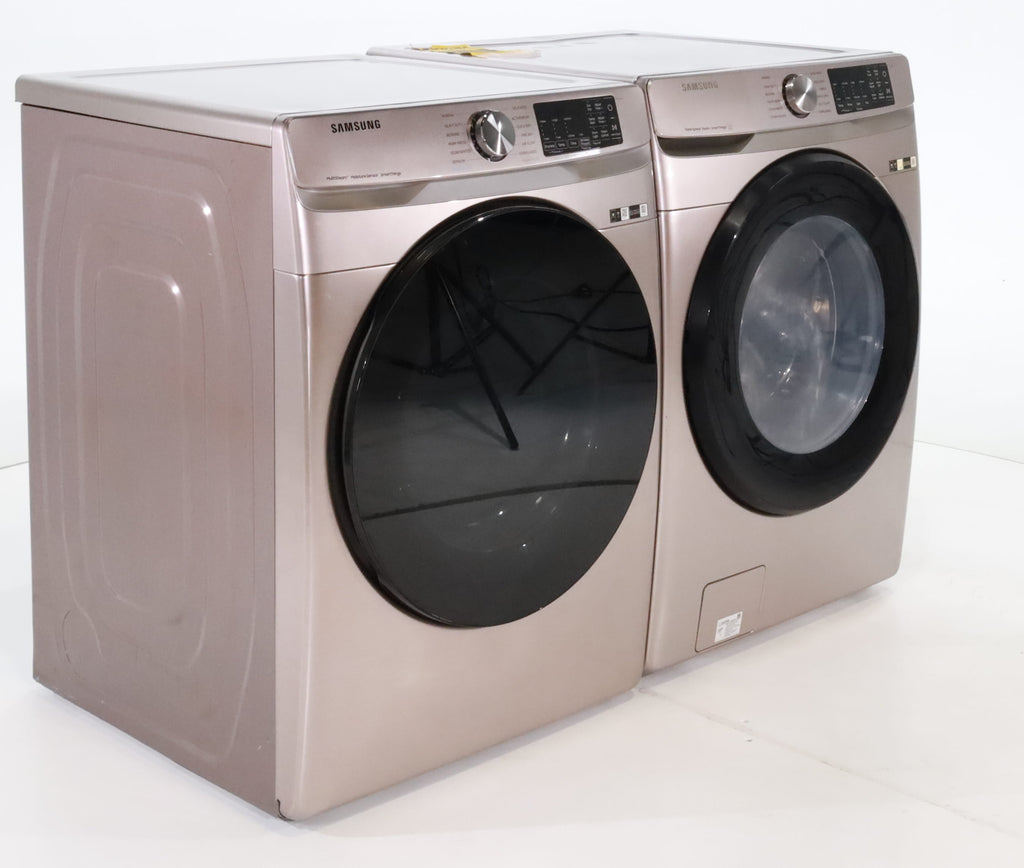 Pictures of Champagne ENERGY STAR 4.5 cu. ft. Samsung Front-Load Washer with Steam and 7.5 cu. ft. Front Load Electric Dryer with Steam - Scratch & Dent - Minor - Neu Appliance Outlet - Discount Appliance Outlet in Austin, Tx