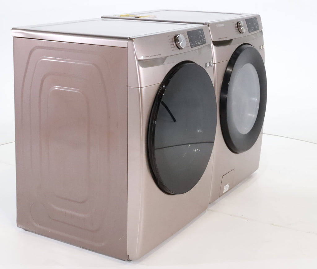 Pictures of Champagne ENERGY STAR 4.5 cu. ft. Samsung Front-Load Washer with Steam and 7.5 cu. ft. Front Load Electric Dryer with Steam - Scratch & Dent - Minor - Neu Appliance Outlet - Discount Appliance Outlet in Austin, Tx