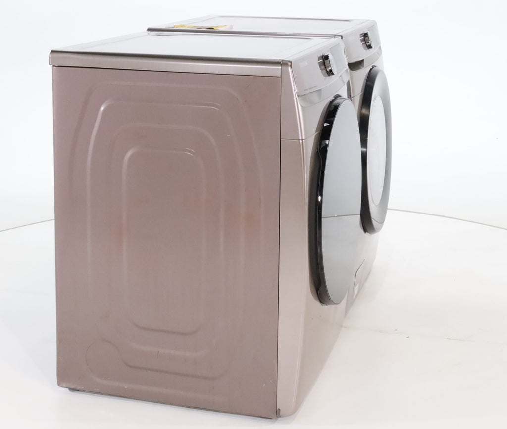 Pictures of Champagne ENERGY STAR 4.5 cu. ft. Samsung Front-Load Washer with Steam and 7.5 cu. ft. Front Load Electric Dryer with Steam - Scratch & Dent - Minor - Neu Appliance Outlet - Discount Appliance Outlet in Austin, Tx