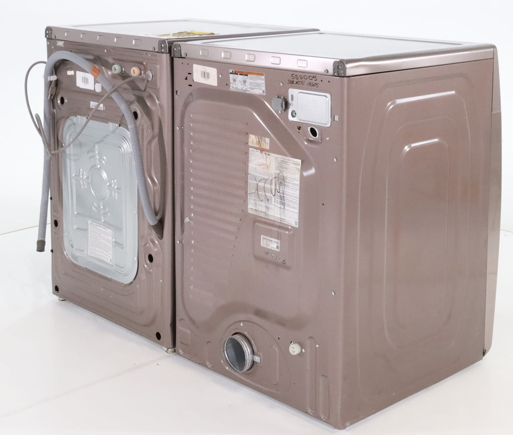 Pictures of Champagne ENERGY STAR 4.5 cu. ft. Samsung Front-Load Washer with Steam and 7.5 cu. ft. Front Load Electric Dryer with Steam - Scratch & Dent - Minor - Neu Appliance Outlet - Discount Appliance Outlet in Austin, Tx