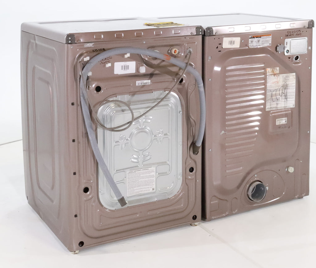 Pictures of Champagne ENERGY STAR 4.5 cu. ft. Samsung Front-Load Washer with Steam and 7.5 cu. ft. Front Load Electric Dryer with Steam - Scratch & Dent - Minor - Neu Appliance Outlet - Discount Appliance Outlet in Austin, Tx