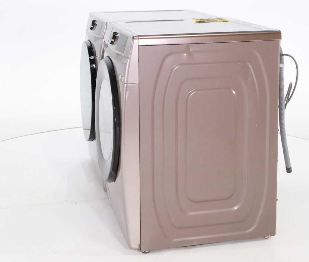 Pictures of Champagne ENERGY STAR 4.5 cu. ft. Samsung Front-Load Washer with Steam and 7.5 cu. ft. Front Load Electric Dryer with Steam - Scratch & Dent - Minor - Neu Appliance Outlet - Discount Appliance Outlet in Austin, Tx