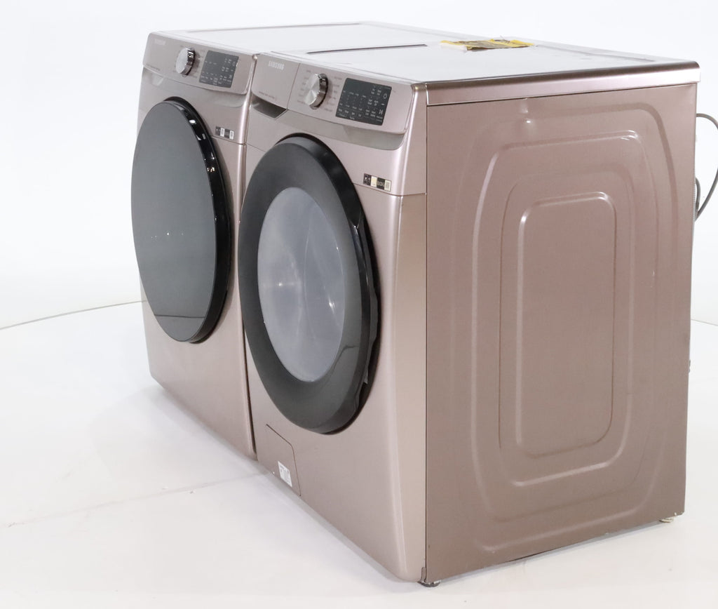 Pictures of Champagne ENERGY STAR 4.5 cu. ft. Samsung Front-Load Washer with Steam and 7.5 cu. ft. Front Load Electric Dryer with Steam - Scratch & Dent - Minor - Neu Appliance Outlet - Discount Appliance Outlet in Austin, Tx