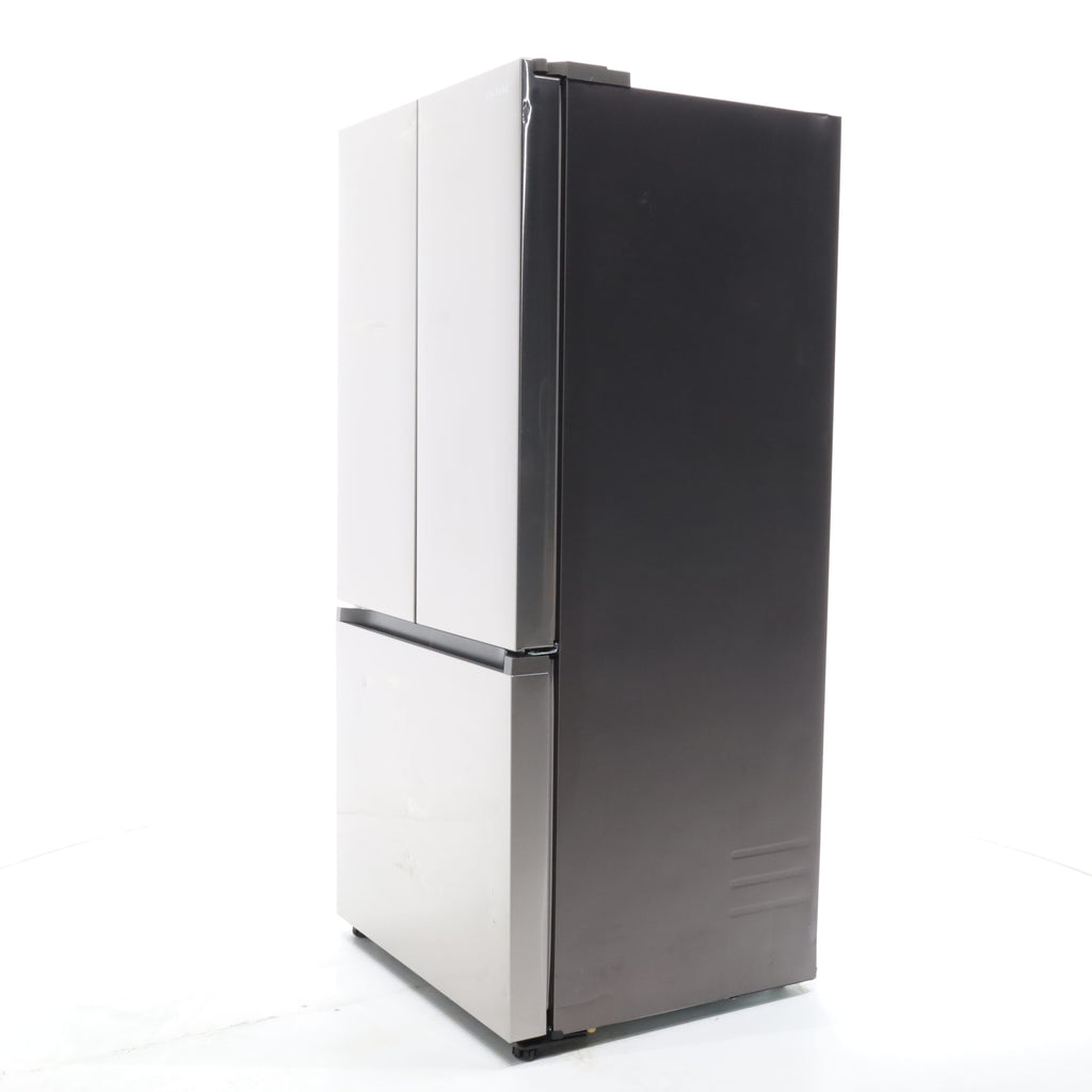 Pictures of 33 in. Wide Fingerprint Resistant Stainless Steel ENERGY STAR Smart Samsung  17.5 cu. ft. 3 Door French Door Refrigerator with Internal Ice Maker - Scratch & Dent - Major - Neu Appliance Outlet - Discount Appliance Outlet in Austin, Tx