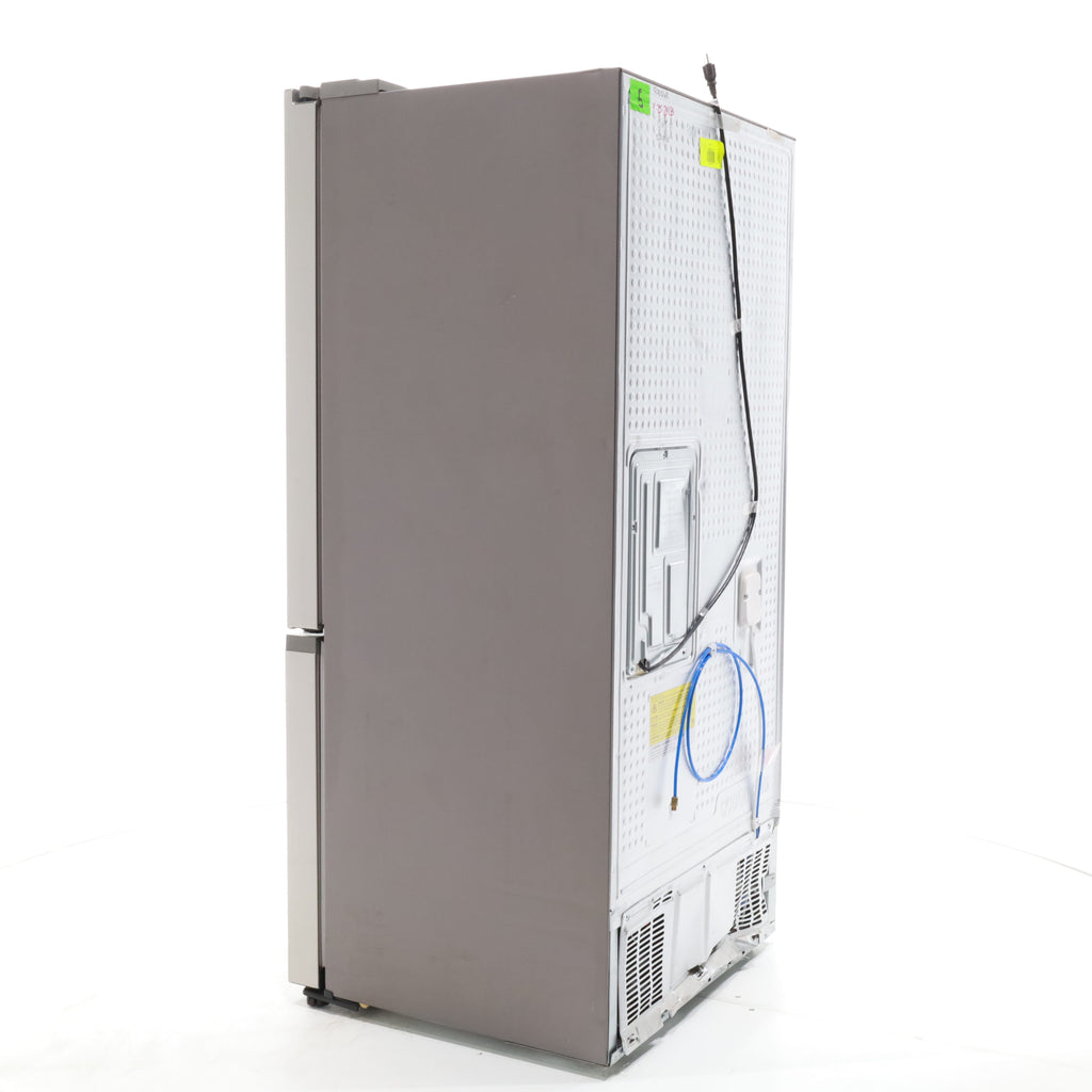 Pictures of 33 in. Wide Fingerprint Resistant Stainless Steel ENERGY STAR Smart Samsung  17.5 cu. ft. 3 Door French Door Refrigerator with Internal Ice Maker - Scratch & Dent - Major - Neu Appliance Outlet - Discount Appliance Outlet in Austin, Tx