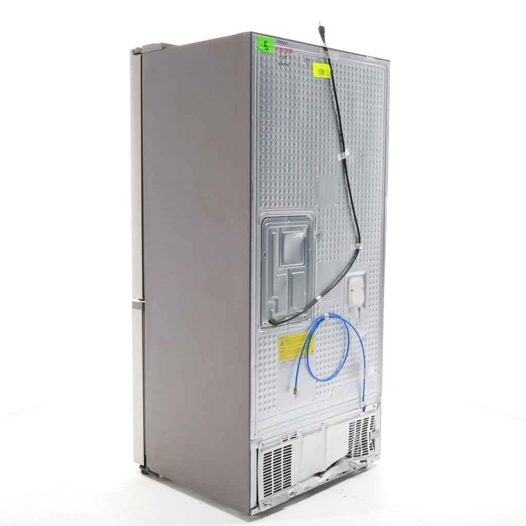 Pictures of 33 in. Wide Fingerprint Resistant Stainless Steel ENERGY STAR Smart Samsung  17.5 cu. ft. 3 Door French Door Refrigerator with Internal Ice Maker - Scratch & Dent - Major - Neu Appliance Outlet - Discount Appliance Outlet in Austin, Tx