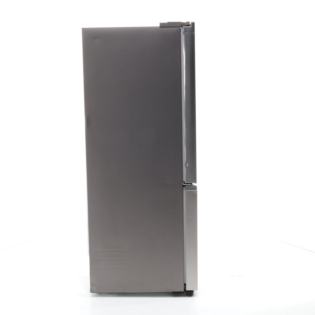 Pictures of 33 in. Wide Fingerprint Resistant Stainless Steel ENERGY STAR Smart Samsung  17.5 cu. ft. 3 Door French Door Refrigerator with Internal Ice Maker - Scratch & Dent - Major - Neu Appliance Outlet - Discount Appliance Outlet in Austin, Tx