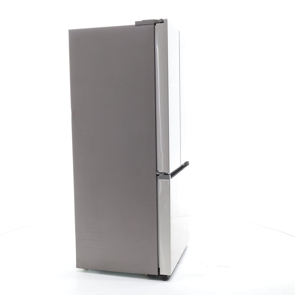 Pictures of 33 in. Wide Fingerprint Resistant Stainless Steel ENERGY STAR Smart Samsung  17.5 cu. ft. 3 Door French Door Refrigerator with Internal Ice Maker - Scratch & Dent - Major - Neu Appliance Outlet - Discount Appliance Outlet in Austin, Tx