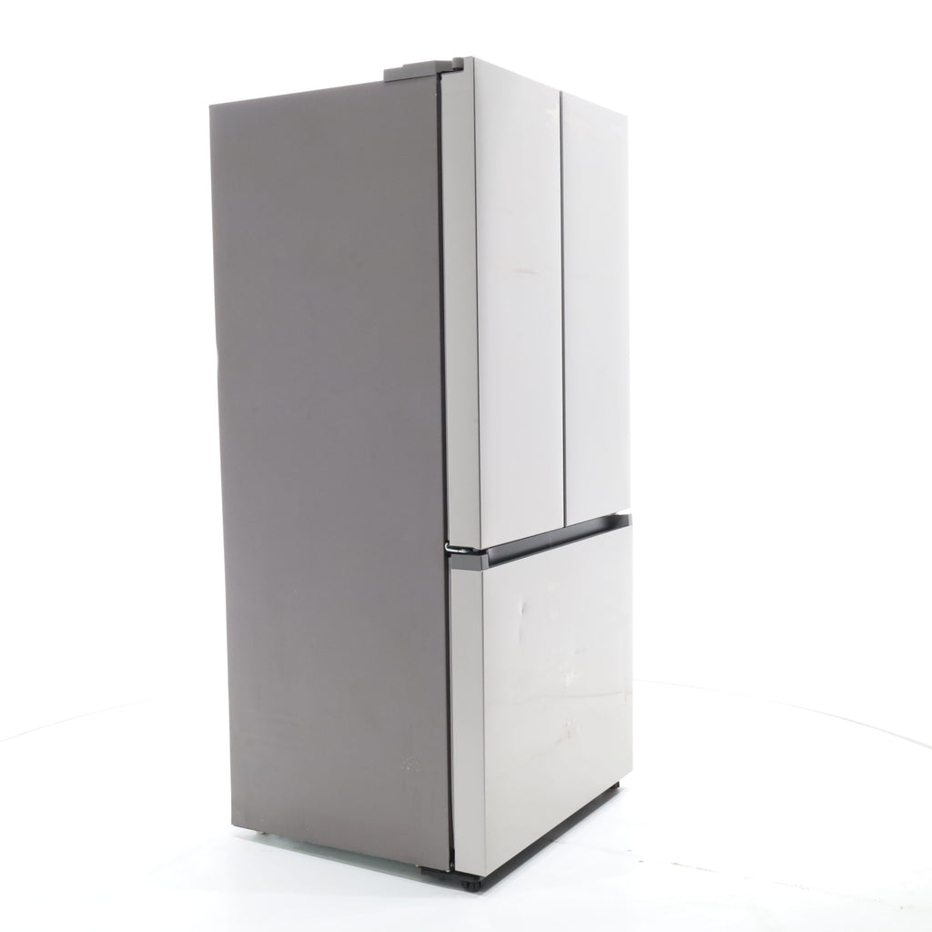 Pictures of 33 in. Wide Fingerprint Resistant Stainless Steel ENERGY STAR Smart Samsung  17.5 cu. ft. 3 Door French Door Refrigerator with Internal Ice Maker - Scratch & Dent - Major - Neu Appliance Outlet - Discount Appliance Outlet in Austin, Tx