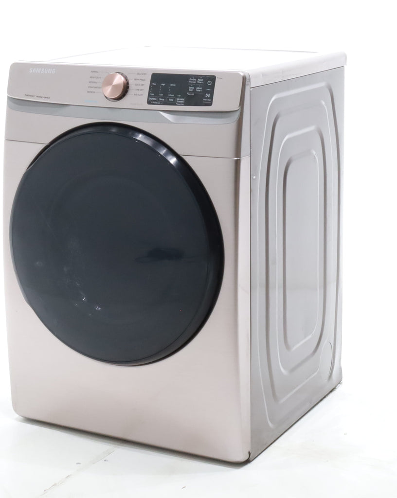Pictures of Champagne Samsung 7.5 cu. ft. Front Load Electric Dryer with Steam Sanitize+ - Scratch & Dent - Moderate - Neu Appliance Outlet - Discount Appliance Outlet in Austin, Tx