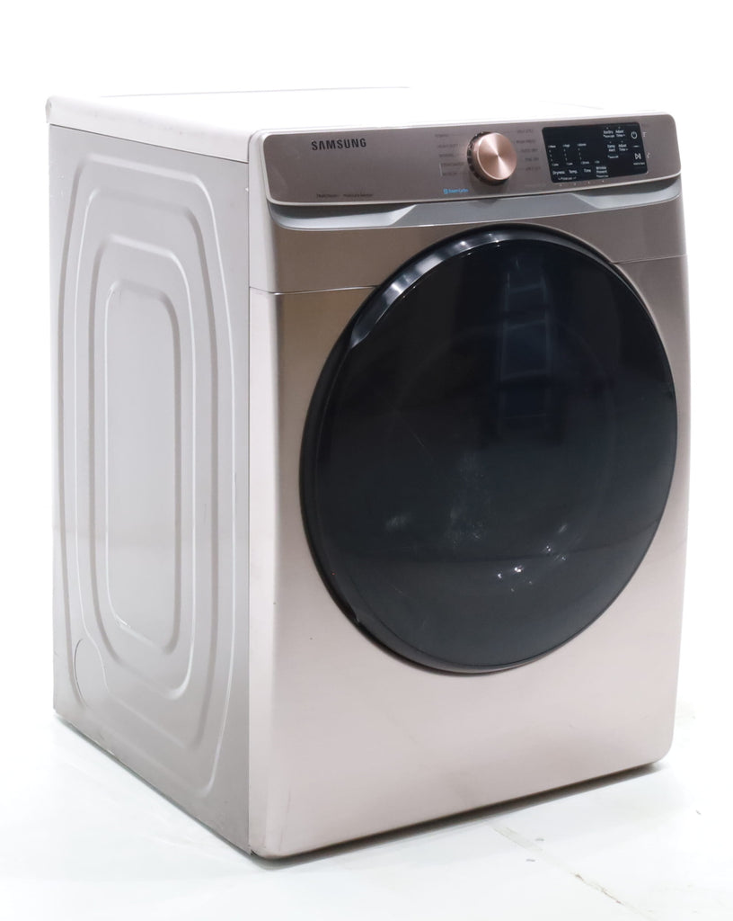 Pictures of Champagne Samsung 7.5 cu. ft. Front Load Electric Dryer with Steam Sanitize+ - Scratch & Dent - Moderate - Neu Appliance Outlet - Discount Appliance Outlet in Austin, Tx