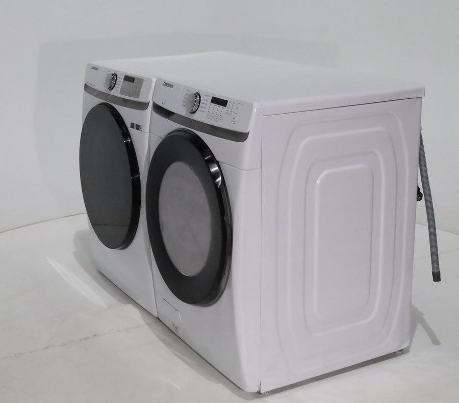 ENERGY STAR Samsung 4.5 cu. ft. Front Load Washer with Vibration Reduction and 7.5 cu. ft. Front Load Gas Dryer with Steam - Scratch & Dent - Moderate