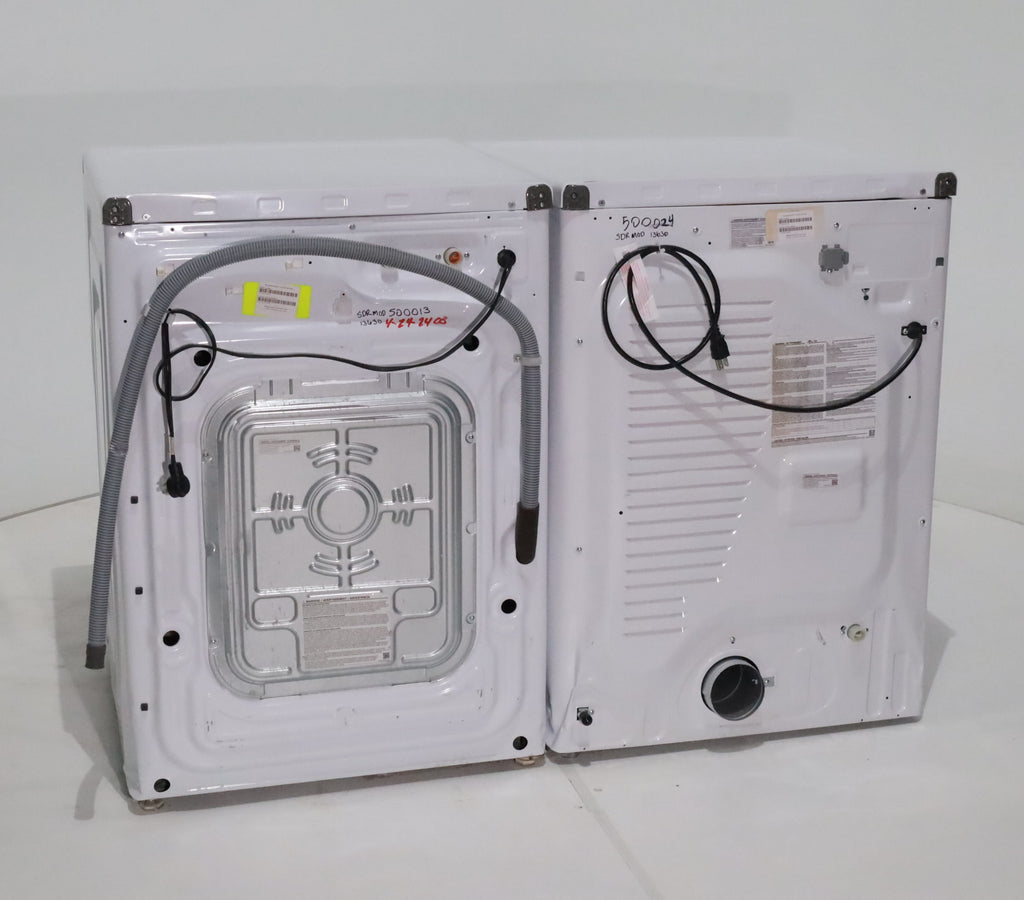 Pictures of ENERGY STAR Samsung 4.5 cu. ft. Front Load Washer with Vibration Reduction and 7.5 cu. ft. Front Load Gas Dryer with Steam - Scratch & Dent - Moderate - Neu Appliance Outlet - Discount Appliance Outlet in Austin, Tx