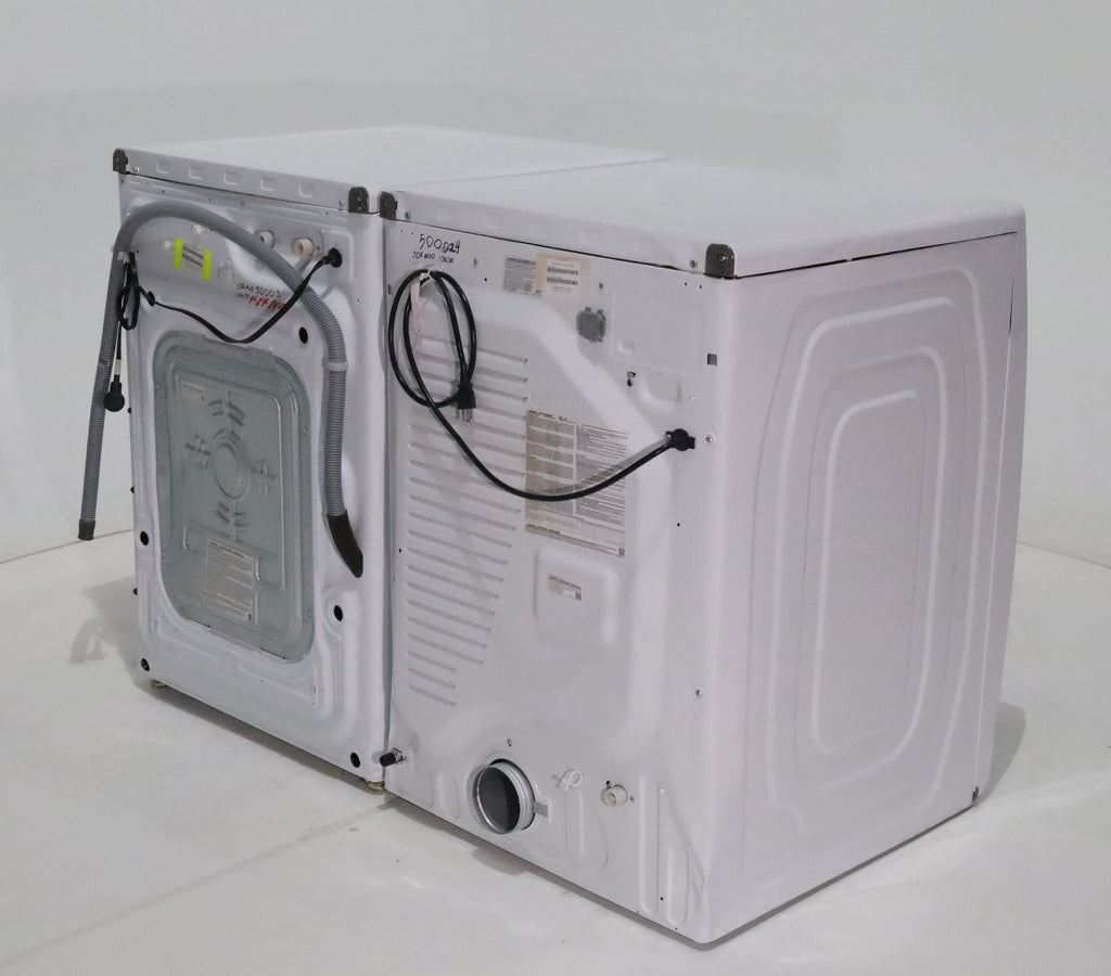 Pictures of ENERGY STAR Samsung 4.5 cu. ft. Front Load Washer with Vibration Reduction and 7.5 cu. ft. Front Load Gas Dryer with Steam - Scratch & Dent - Moderate - Neu Appliance Outlet - Discount Appliance Outlet in Austin, Tx