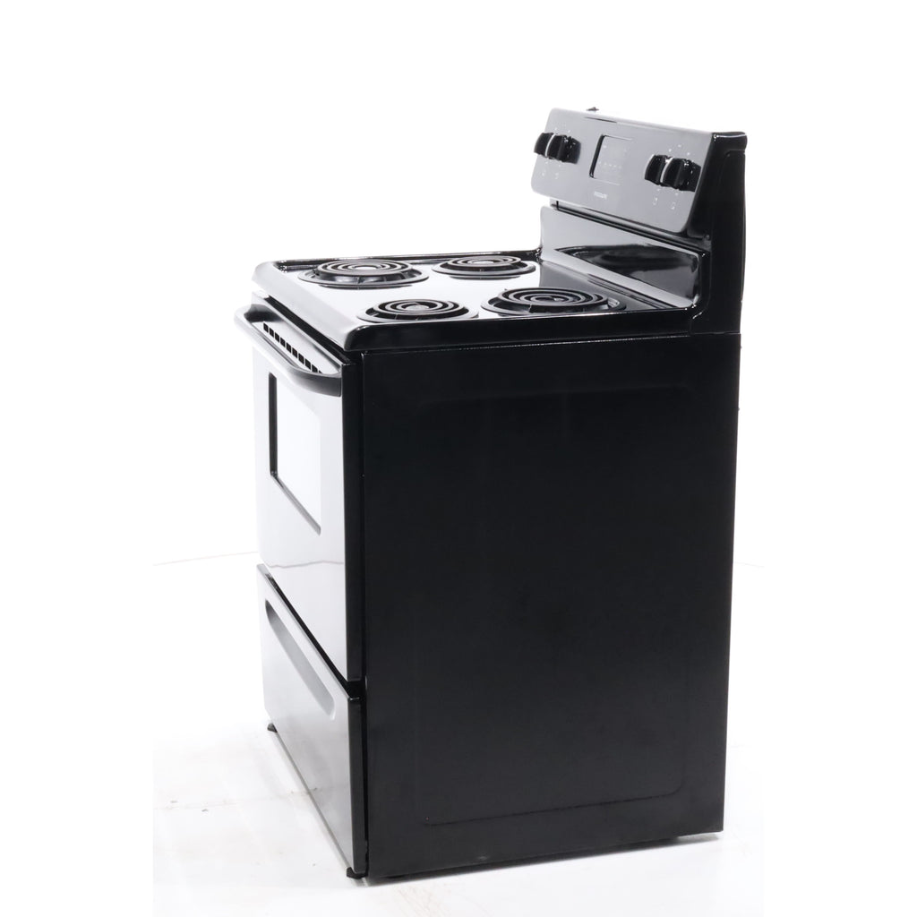 Pictures of Black Frigidaire 4.8 cu. ft. 4 Heating Element Freestanding Electric Range with Even Baking Technology - Certified Refurbished - Neu Appliance Outlet - Discount Appliance Outlet in Austin, Tx