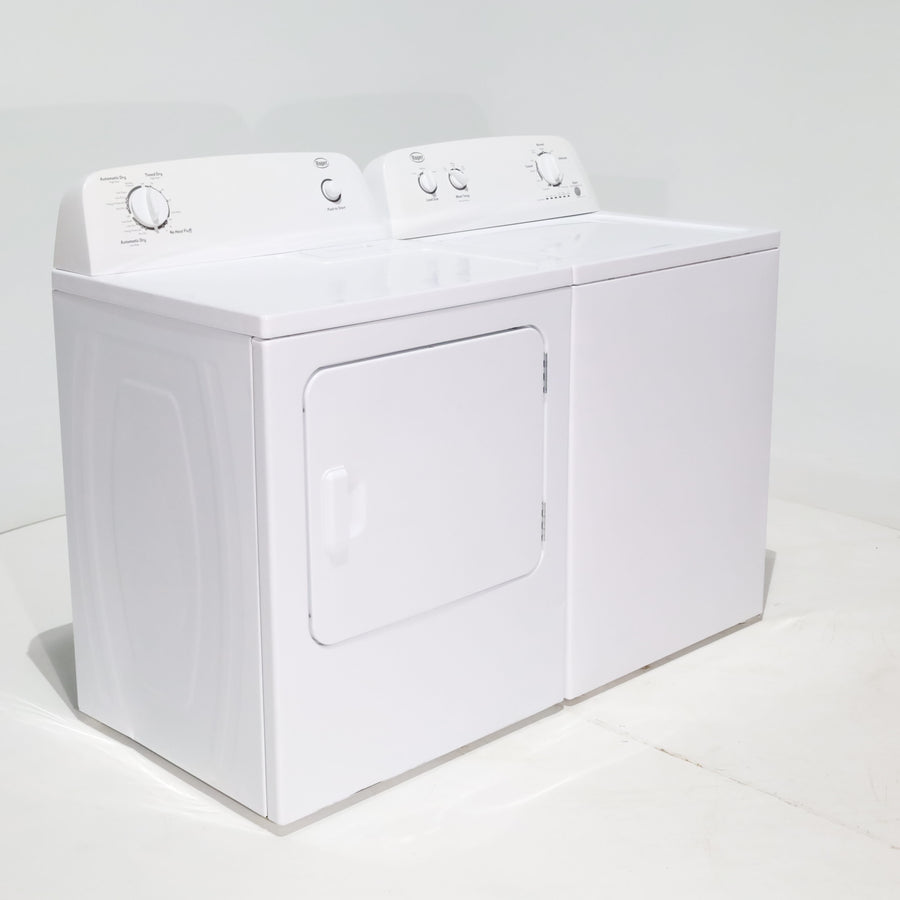Roper 3.6 cu. ft. Top Load Washing Machine with Status Indicator Lights and 6.5 cu. ft. Electric Dryer with Wrinkle Prevent - Certified Refurbished