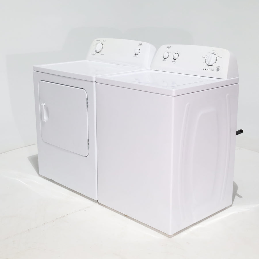 Roper 3.6 cu. ft. Top Load Washing Machine with Status Indicator Lights and 6.5 cu. ft. Electric Dryer with Wrinkle Prevent - Certified Refurbished