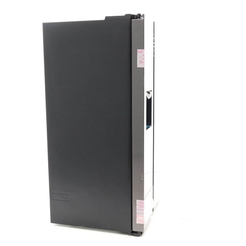 Pictures of Fingerprint Resistant Black Stainless Steel ENERGY STAR Samsung 27.4 cu. ft. Side by Side Refrigerator with Exterior Water and Ice Dispenser - Scratch & Dent - Moderate - Neu Appliance Outlet - Discount Appliance Outlet in Austin, Tx