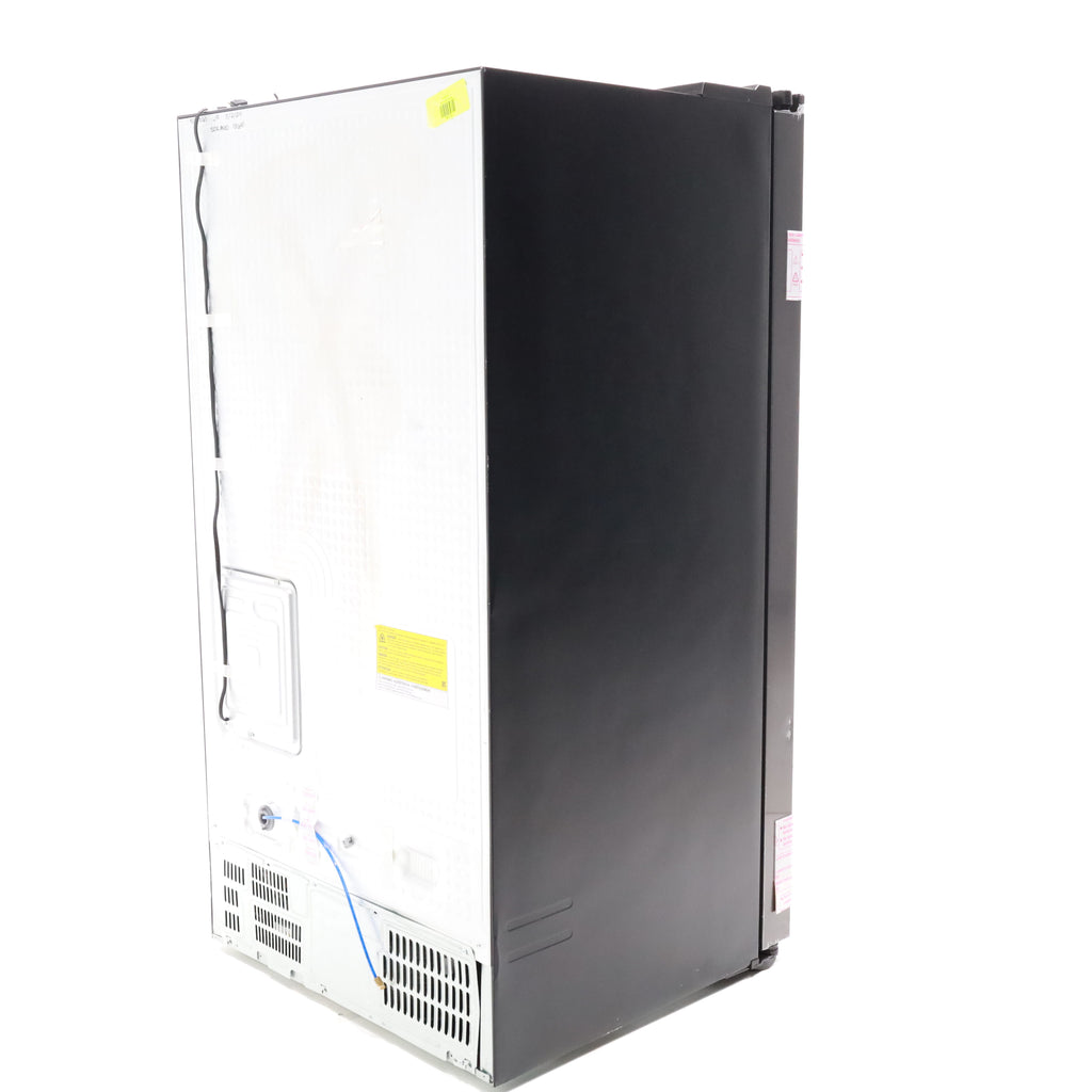 Pictures of Fingerprint Resistant Black Stainless Steel ENERGY STAR Samsung 27.4 cu. ft. Side by Side Refrigerator with Exterior Water and Ice Dispenser - Scratch & Dent - Moderate - Neu Appliance Outlet - Discount Appliance Outlet in Austin, Tx