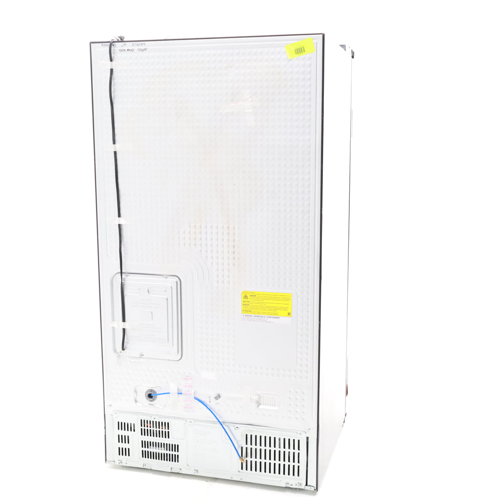 Pictures of Fingerprint Resistant Black Stainless Steel ENERGY STAR Samsung 27.4 cu. ft. Side by Side Refrigerator with Exterior Water and Ice Dispenser - Scratch & Dent - Moderate - Neu Appliance Outlet - Discount Appliance Outlet in Austin, Tx