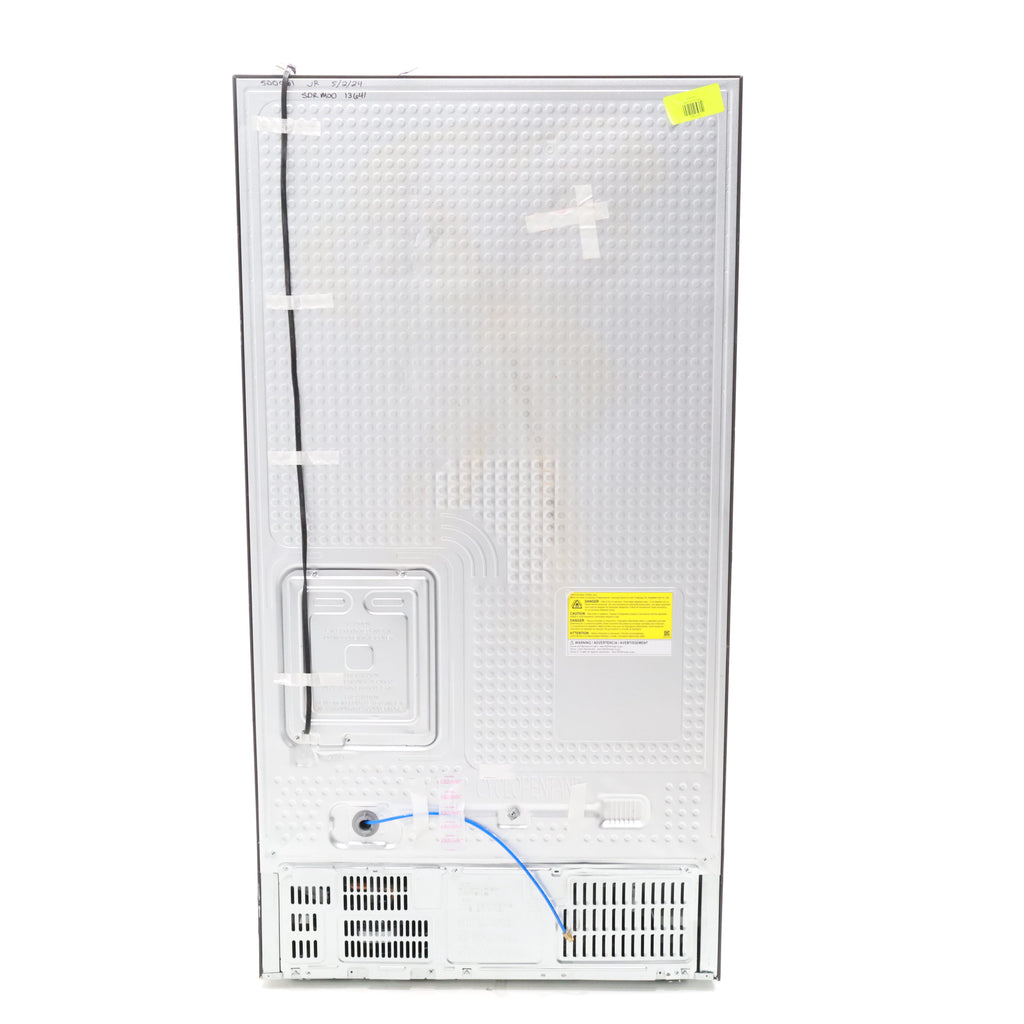 Pictures of Fingerprint Resistant Black Stainless Steel ENERGY STAR Samsung 27.4 cu. ft. Side by Side Refrigerator with Exterior Water and Ice Dispenser - Scratch & Dent - Moderate - Neu Appliance Outlet - Discount Appliance Outlet in Austin, Tx