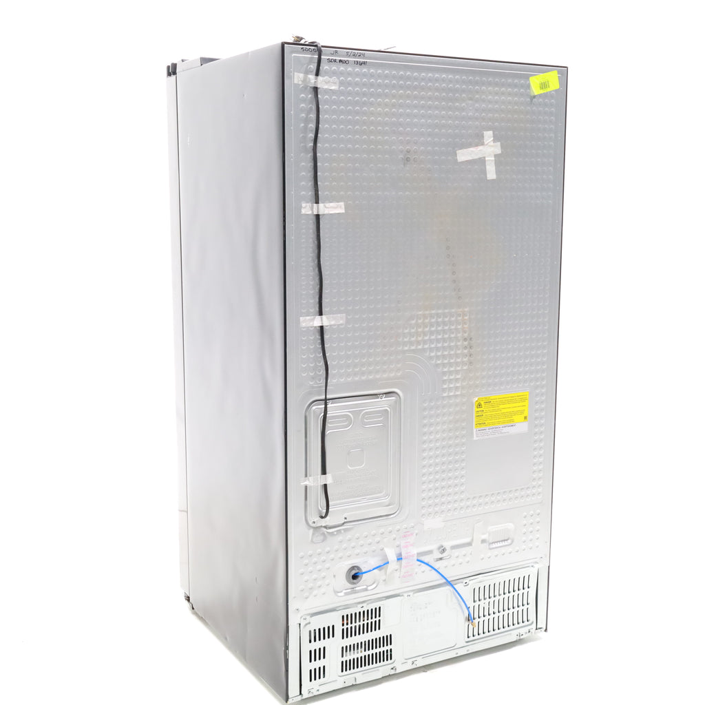 Pictures of Fingerprint Resistant Black Stainless Steel ENERGY STAR Samsung 27.4 cu. ft. Side by Side Refrigerator with Exterior Water and Ice Dispenser - Scratch & Dent - Moderate - Neu Appliance Outlet - Discount Appliance Outlet in Austin, Tx