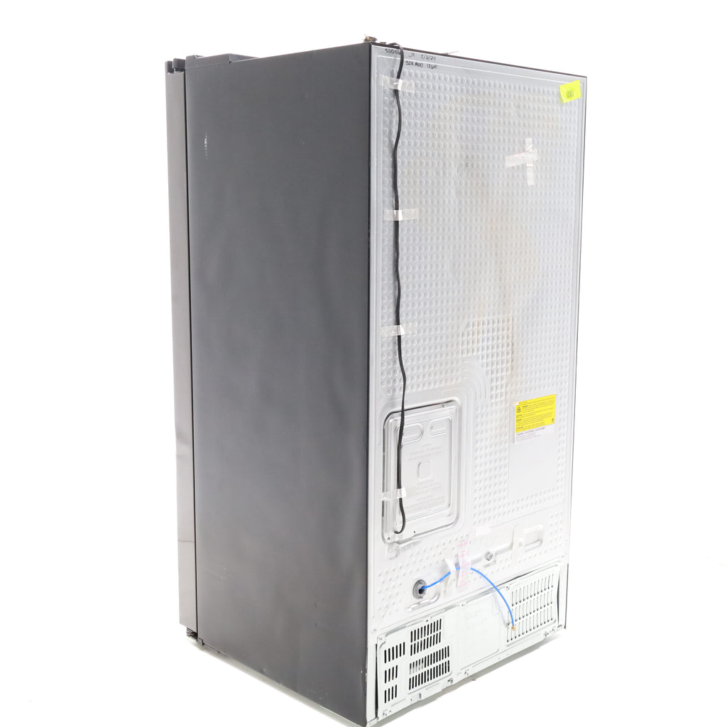 Pictures of Fingerprint Resistant Black Stainless Steel ENERGY STAR Samsung 27.4 cu. ft. Side by Side Refrigerator with Exterior Water and Ice Dispenser - Scratch & Dent - Moderate - Neu Appliance Outlet - Discount Appliance Outlet in Austin, Tx