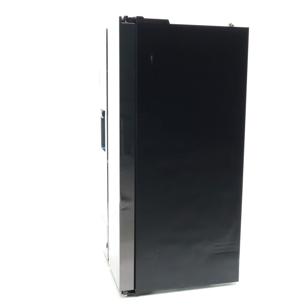 Pictures of Fingerprint Resistant Black Stainless Steel ENERGY STAR Samsung 27.4 cu. ft. Side by Side Refrigerator with Exterior Water and Ice Dispenser - Scratch & Dent - Moderate - Neu Appliance Outlet - Discount Appliance Outlet in Austin, Tx