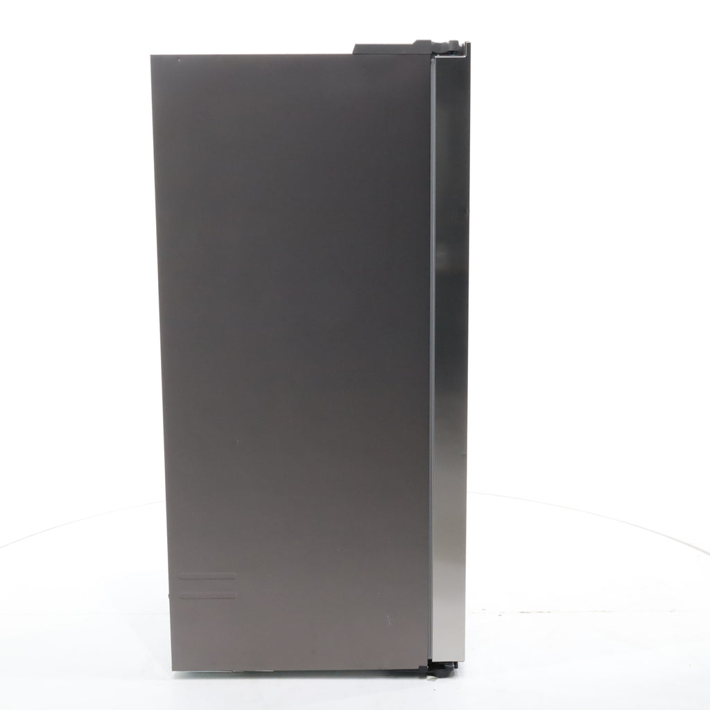 Pictures of Fingerprint Resistant Stainless Steel ENERGY STAR Samsung 27.4 cu. ft. Side by Side Refrigerator with Exterior Water and Ice Dispenser - Scratch & Dent - Moderate - Neu Appliance Outlet - Discount Appliance Outlet in Austin, Tx