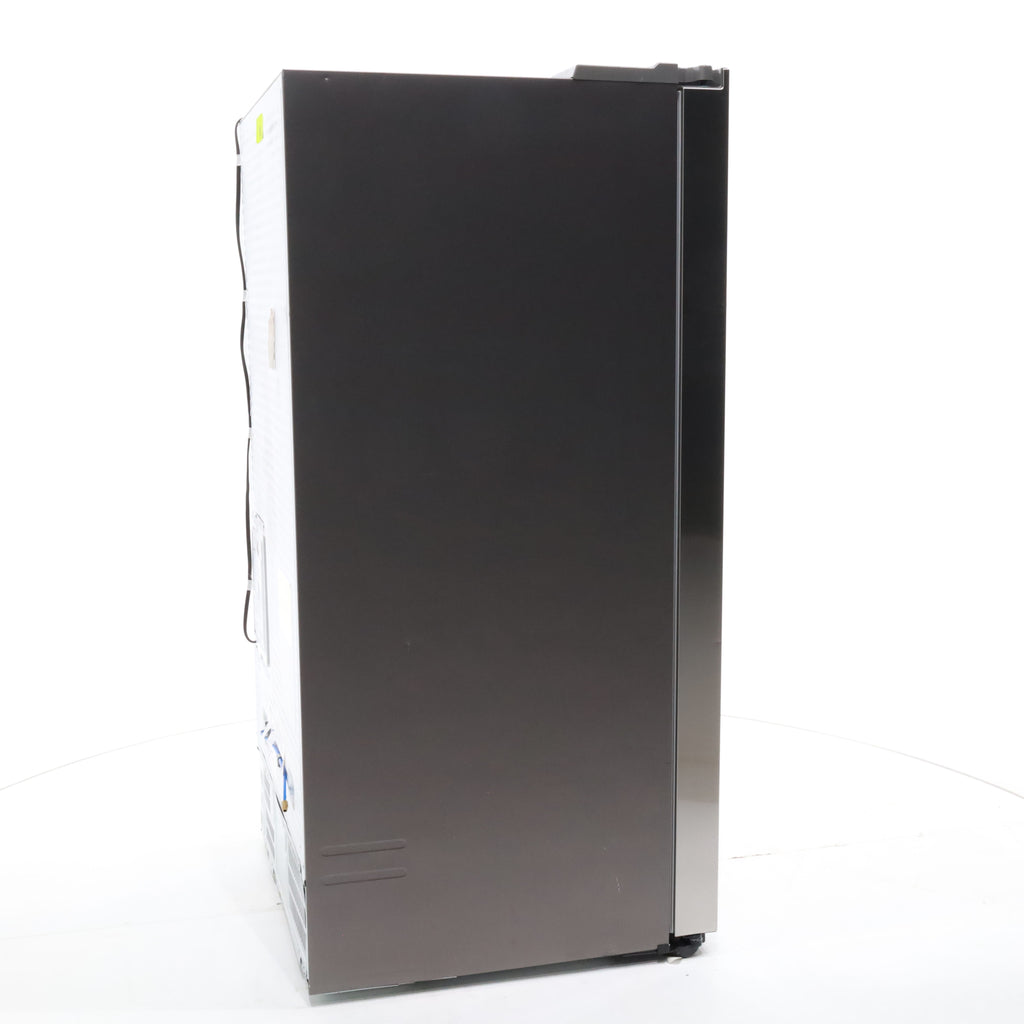 Pictures of Fingerprint Resistant Stainless Steel ENERGY STAR Samsung 27.4 cu. ft. Side by Side Refrigerator with Exterior Water and Ice Dispenser - Scratch & Dent - Moderate - Neu Appliance Outlet - Discount Appliance Outlet in Austin, Tx