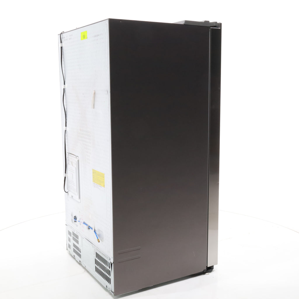 Pictures of Fingerprint Resistant Stainless Steel ENERGY STAR Samsung 27.4 cu. ft. Side by Side Refrigerator with Exterior Water and Ice Dispenser - Scratch & Dent - Moderate - Neu Appliance Outlet - Discount Appliance Outlet in Austin, Tx